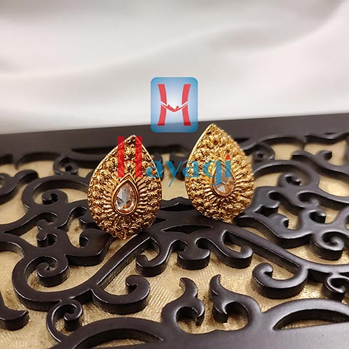 Gold Kundan Tops Earrings – Bollywood Wardrobe
